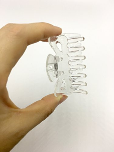 6pcs Long Clear Plastic Mini Hairpin 14 Claws Hair Clip Clamp Barrette DIY Accessories Hairpin for Women and Girls