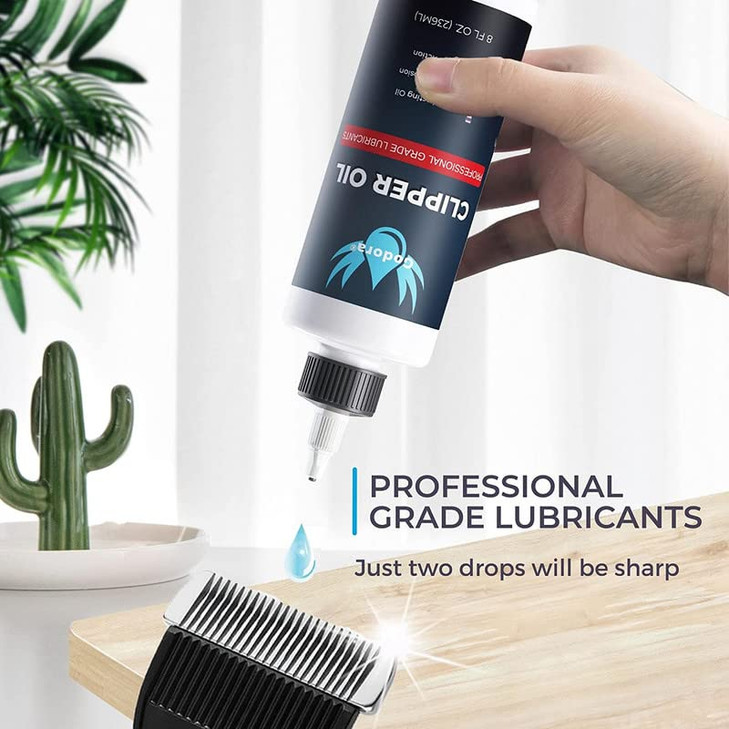 Godora 8 oz Premium Hair Clipper Oil Blade Oil with Scientifically Formulated | Odorless & Anti-Rust Clipper Oil for Hair Trimmers and Clippers | Tri