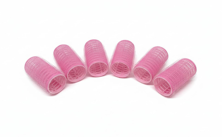 PRO CURLS 1.2" - 1.25" Self Grip Hair Rollers  6 Count (Random Assorted Color)