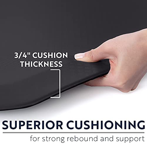 KANGAROO Thick Ergonomic Anti Fatigue Kitchen Mats for Floor, Cushioned Standing Office Desk Mat, Waterproof Scratch Resistant Topside, Supportive Al
