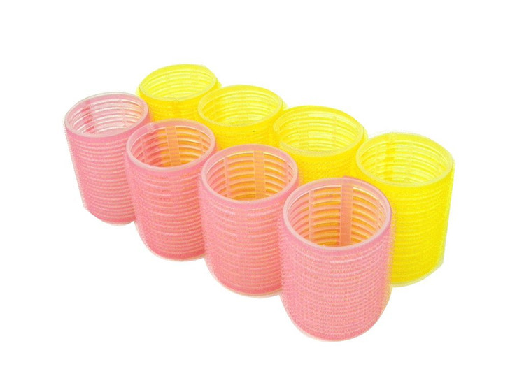 Jumbo Self-Grip Hair Roller Assorted Colors (Pink, Yellow, Blue, Green) (Jumbo)