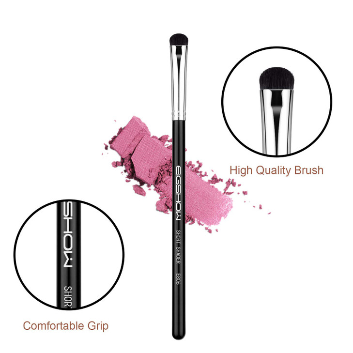 Eyeshadow Smudge Brush, EIGSHOW Short Shader Precision Makeup Brush High-End for Creasing & Cat Eye Makeup, Premium Quality, Cruelty-Free (E806)