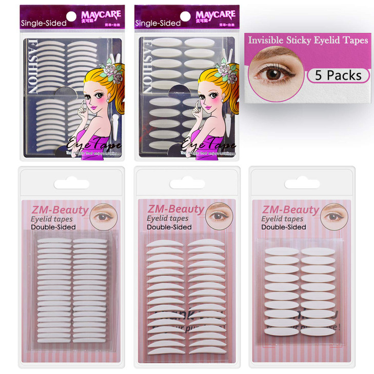 1080Pcs Premium Quality Natural Invisible Single Side Eyelid Tape Stickers Medical-use Fiber Eyelid Lift Strip, Instant Eye Lift Without Surgery, Per