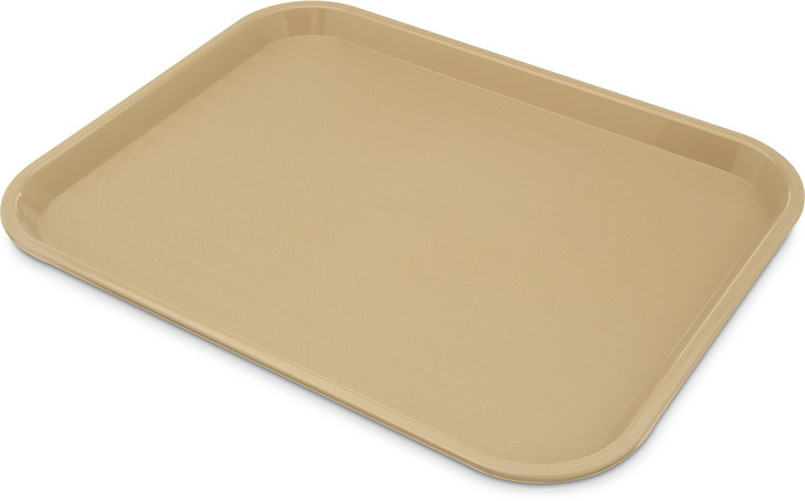 Carlisle FoodService Products Fast Food Cafeteria Tray 14" x 18", Durable Polypropylene with Slip-Resistant Surface, Stackable for Cafes and Schools,