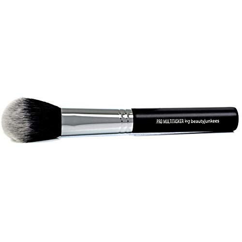 Powder Blush Bronzer Makeup Brush  Large Fluffy Domed Multitasker Make Up Brushes, Cheek Blusher, Contour, Blending, Setting Loose, Compact, Translu