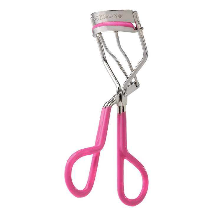 Tweezerman Neon Pink Comfort Grip Eyelash Curler - Makeup Eyelash Tool for All Eye Shapes