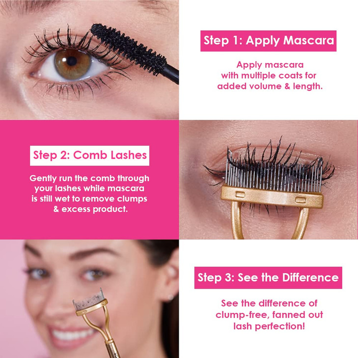 Grande Cosmetics GrandeLASH-SEPARATOR Lash Separating Comb - for Clump-Free, Defined Lashes (0.0003 lb)
