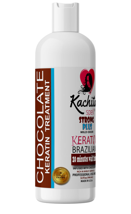 Kachita Spell NEW Brazilian Keratin Treatment Chocolate 32 fl oz - Brazilian Hair Straightening Made in USA