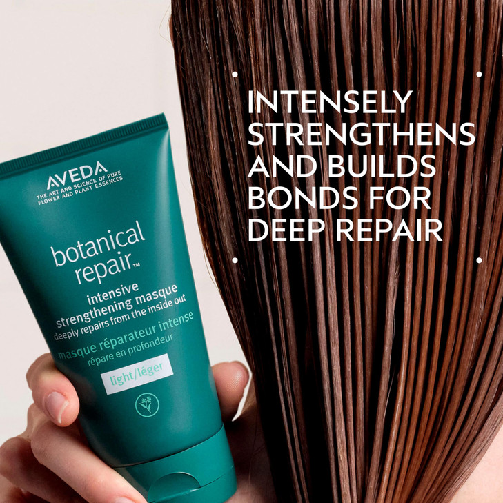 Aveda Botanical Repair Intensive Strengthening Masque Light | Bond-Building Hair Mask for Stronger Hair | Deep Conditioner | Detangles, Softens Fine