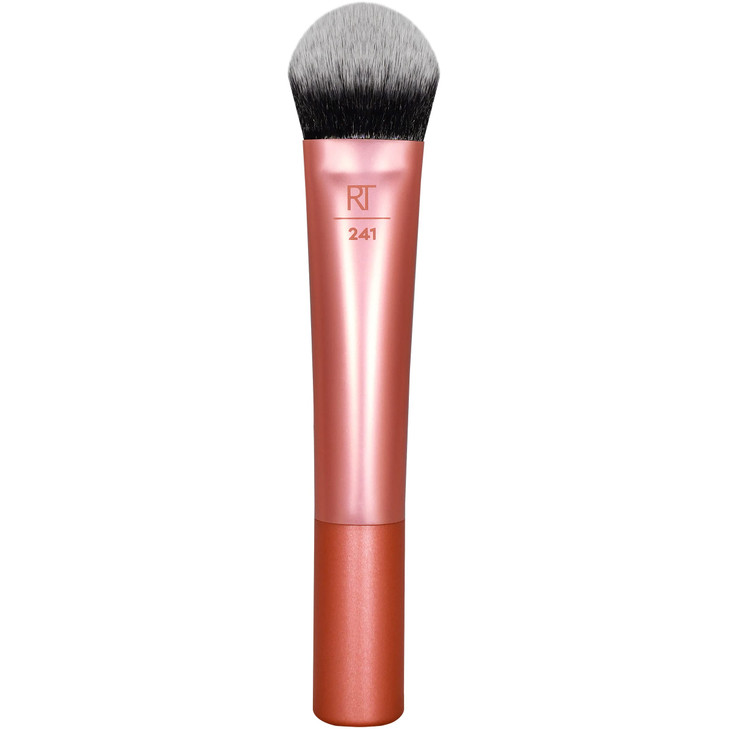 Real Techniques Seamless Complexion Makeup Brush, For Foundation, Primer, & Moisturizer, Multipurpose Foundation Brush Or Skincare Tool, Streak-Free,