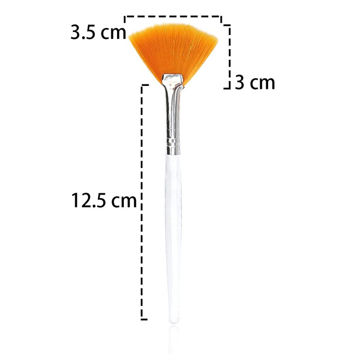 Soft 'N Style Facial Brushes Fan Mask Brush, Soft Makeup Brushes, Mask Applicator Brushes Tools Cosmetic Tools for Peel Mask,Mask Applicator Brushes