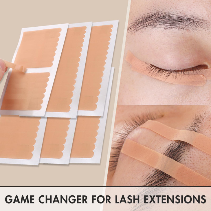 Embagol 800 Pcs Eyelash Extension Tape Lash Tape - Breathable Micropore Medical Tape for Sensitive Under Eye Use