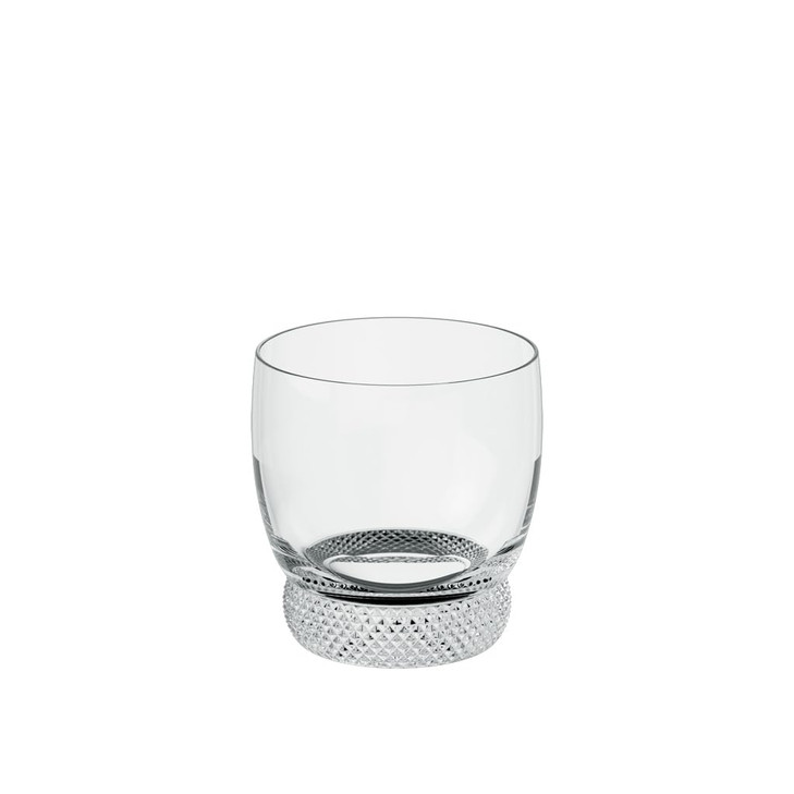 Villeroy & Boch Octavie Double Old Fashioned Whiskey Glass, 6.75 oz, Crystal Glass, Made in Germany, Elegant Faceted Base, Transparent