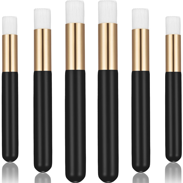 Hicarer 20 Pieces Lash Shampoo Brushes Eyelash Brush for Lash Extensions Facial Cleansing Brushes Blackhead Brush for Women Cosmetic Tools, Black