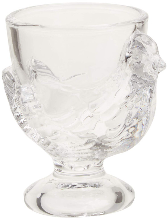 Abbott Collection Glass Chicken Egg Cup