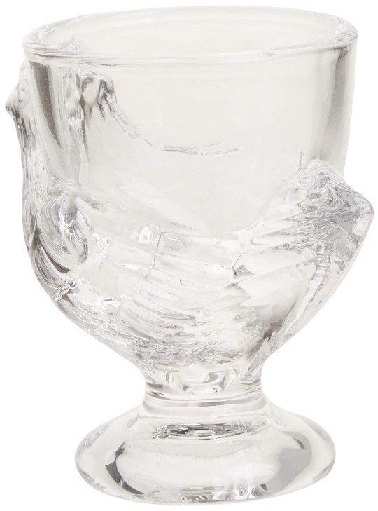 Abbott Collection Glass Chicken Egg Cup
