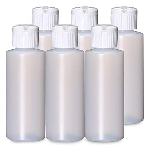 Onisavings Plastic Cylinder Bottles with Flip Top Pour Spout - BPA-Free & Refillable Containers- Durable, Affordable Price - Store Lotion and Any Kin