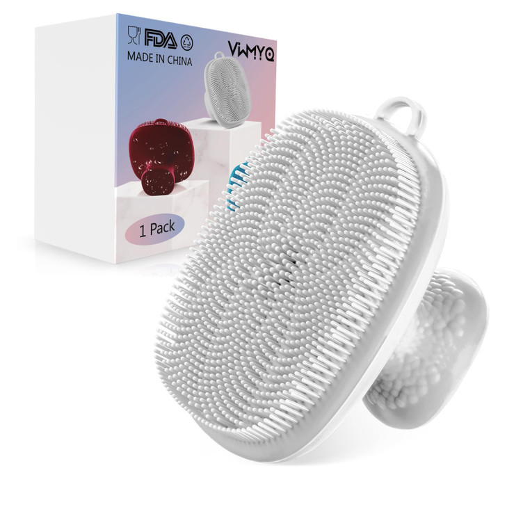 Silicone Face Scrubber for Men Facial Cleansing Brush Silicone Face Wash Brush Manual Waterproof Cleansing Skin Care Face Brushes for Cleansing and E