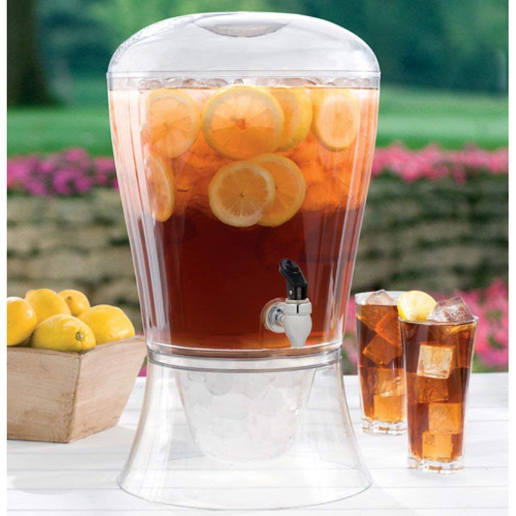 Creativeware 3-Gallon Beverage Dispenser- Poly Prop Beverage Dispenser, Clear