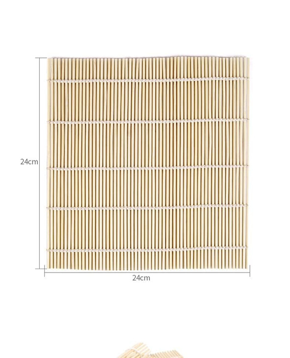 2 Pack Bamboo Sushi Rolling Mat, Sushi roll maker,Sushi making kit, Bamboo Sushi Rolling Mat,Sushi maker(9.5" x 9.6")