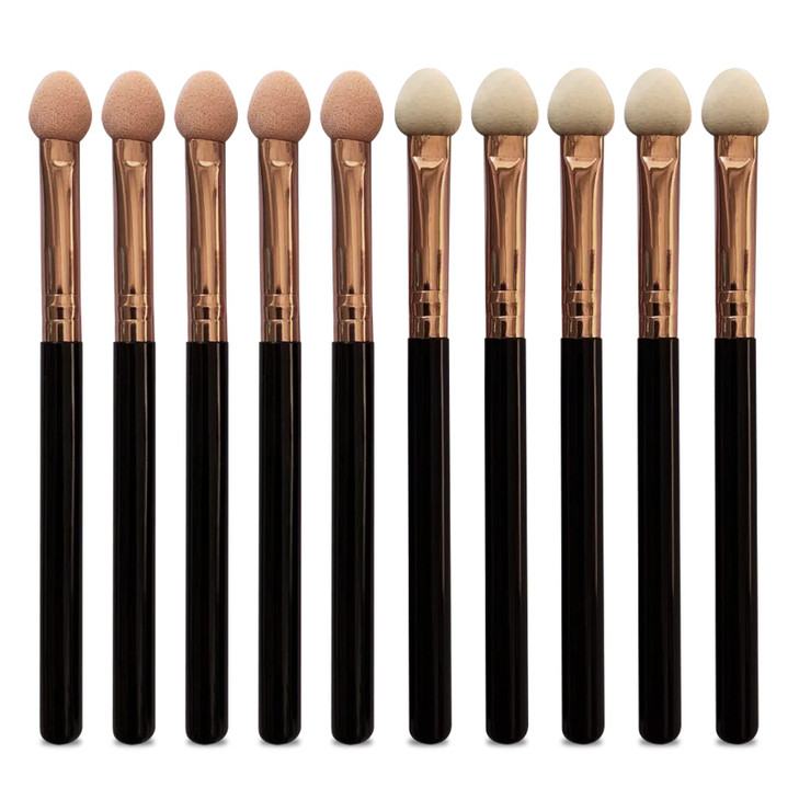Makeup Brushes Set for Women Professional,UorPoto 10Pcs Sponge Eyeshadow Brush Sets Applicator Double Sided reusable