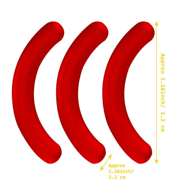 24 Pcs Curler Refill Eyelash Curler Refill Pads Silicone White Rubber Curler Replacement Refills Pads for 1.26 inch or 3.2cm Eyelash Curler