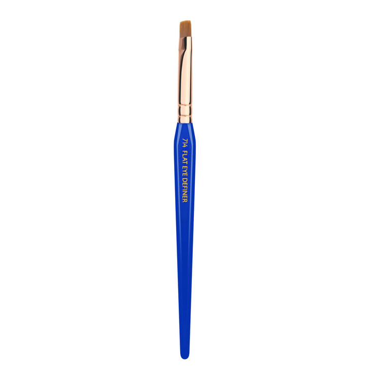Bdellium Tools Professional Makeup Brush - Golden Triangle 714 Flat Eye Definer - With All Vegan and Soft Synthetic Fibers, For Smooth Application an