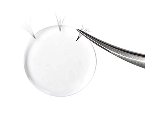 LASSUM 2 Pieces Grafted False Eyelash Silicone Pad Quick Blossom Pad for Eyelash Extensions Eyelash Makeup Tool (Diameter 3cm)