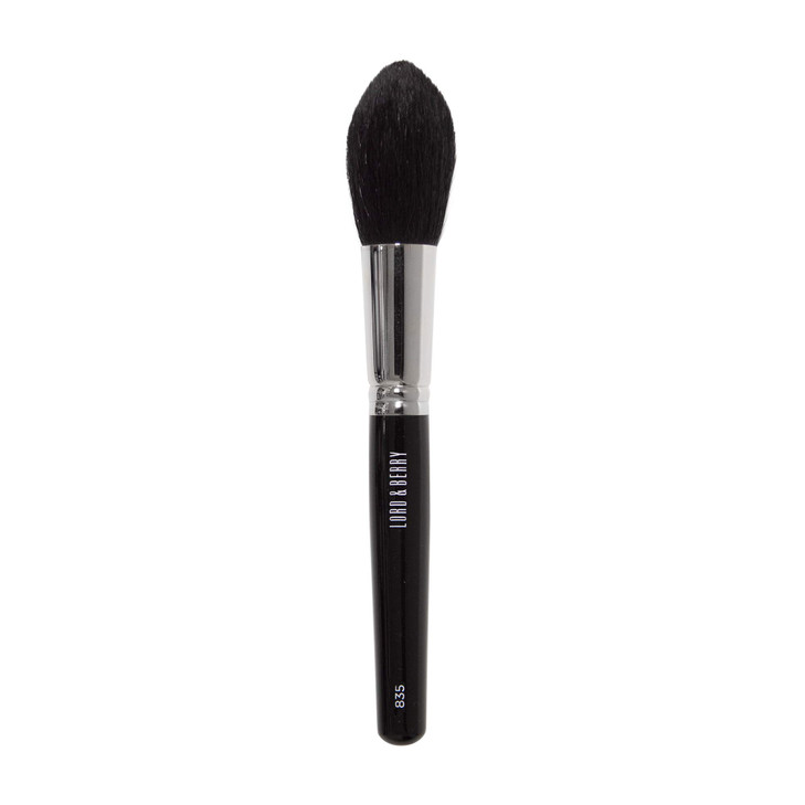 Lord & Berry BRUSH 835 Tapered Powder Makeup Brush, Round Pointed End With Natural Bristles