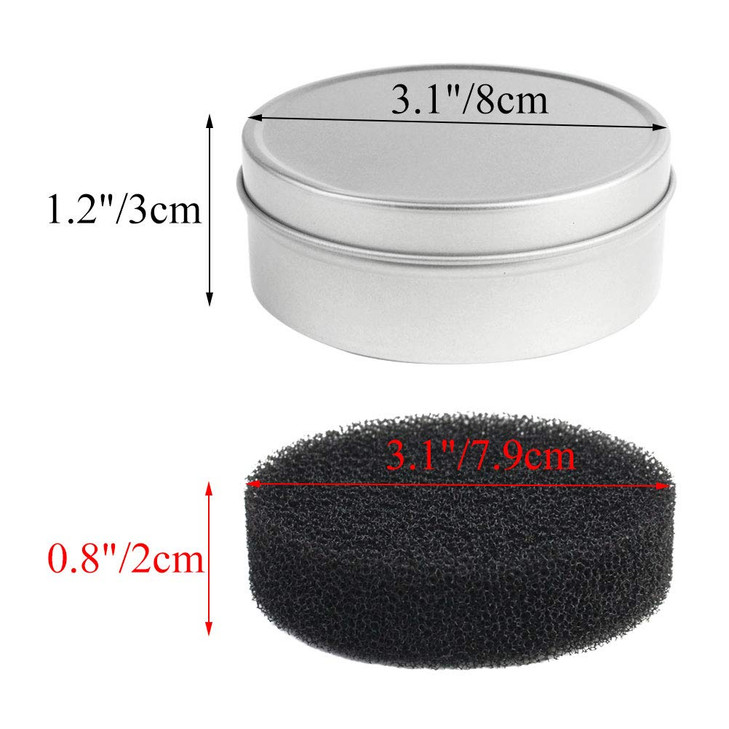 Nydotd 8pcs Makeup Brush Cleaner set - 2 Pack Makeup Brush Cleaner with 6pcs Replacement Sponge, Dry Makeup Brushes Cleaner Sponge Eye Shadow or Blus