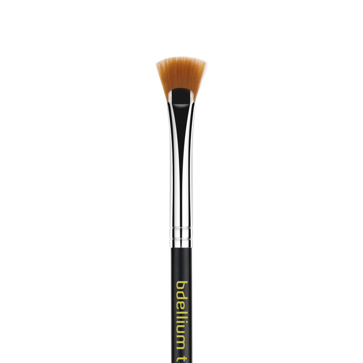 Bdellium Tools Professional Makeup Brush - Maestro Series 732 Mascara Fan - With Soft Synthetic Fibers, For Applying Mascara (Black, 1pc)