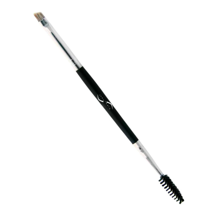 Joey Healy Duo Brow Brush, Vegan, Premium Angled Brow Brush and Spoolie Brush Eyebrow Shaper