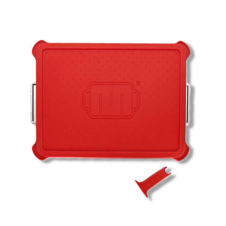 Baker's Edge Lid & Wedge Pack for Edge Brownie Pan | Silicone Lid Plus Wedge to Divide Into Two Separate Baking Areas | Pan Sold Separately