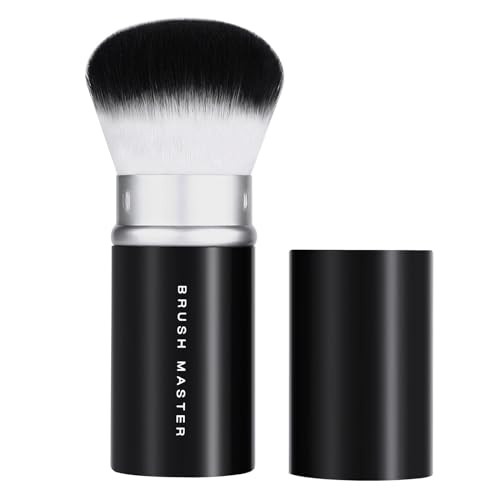 Brush Master Retractable Kabuki Makeup Brush for Blush, Bronzer, Foundation, Powder, Travel Face Cosmetic Brush