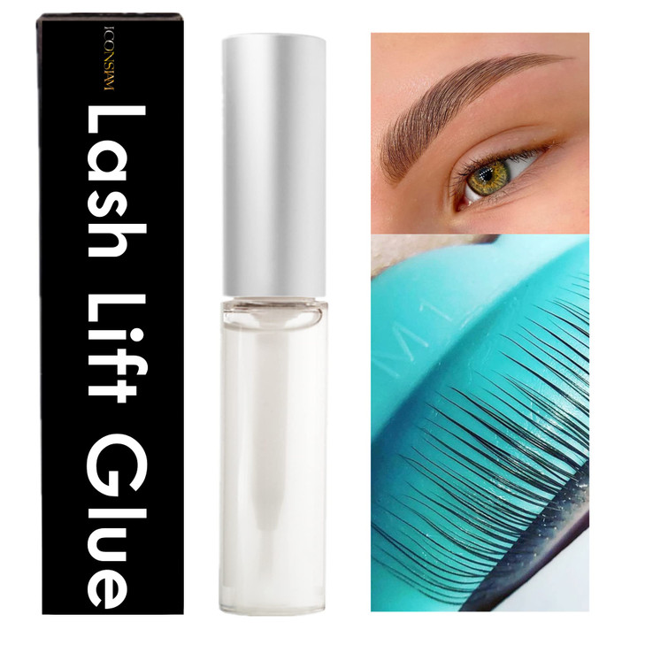 Clear Lash Lift Glue Strong Brow Lamination and Eyelash Perm Adhesive -5 Seconds to Set Them In Place, Satisfying Eyelash Lifting Without Hair Poppin
