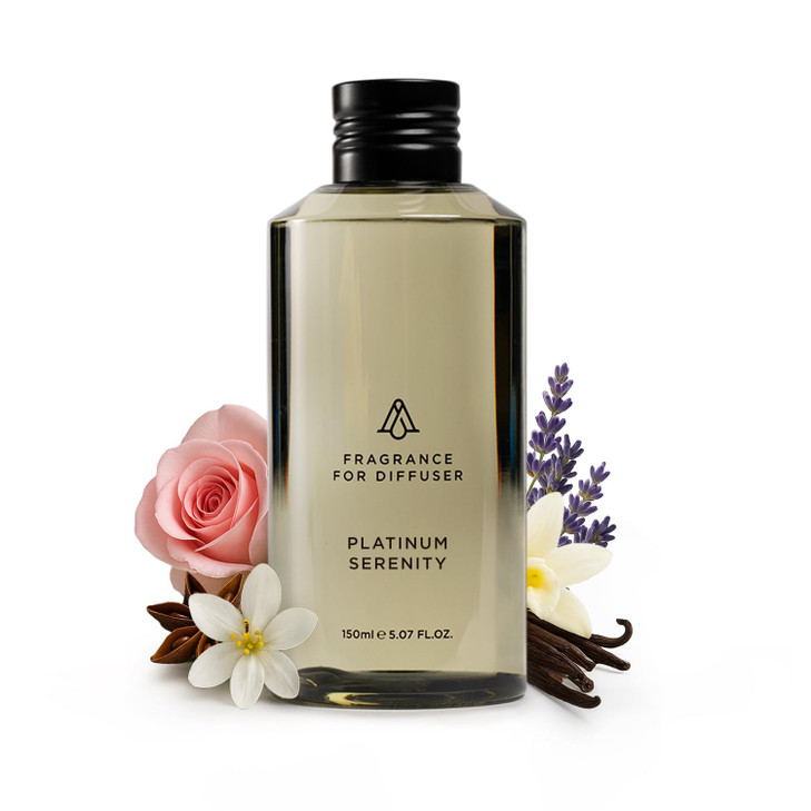 AromaPlan Hotel Scents Platinum Serenity 5 Fl Oz (148ml), Home Luxury Aroma & Hotel Fragrance Diffuser Oil- Hotel Diffuser Oil for Aromatherapy- USA