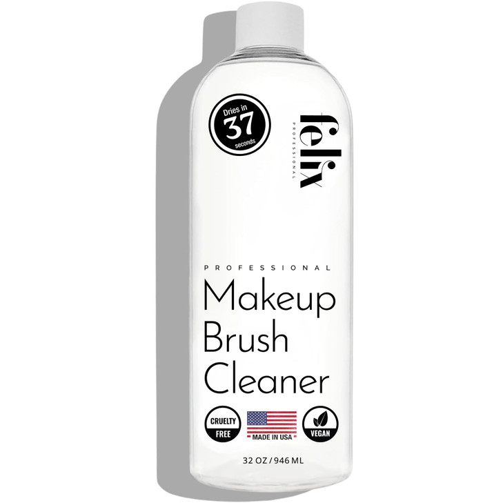 Felix Professional Makeup Brush Cleaner - Deep clean Rinse Free Quick Dry - Ideal for Cleaning and Odorizing Natural and Synthetic Make-up Brushes (3