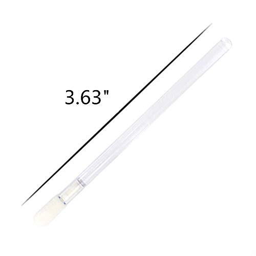 300 Pack Lip Gloss Applicators Disposable Lipstick Wands Bulk Lip Brush Makeup Tool Set (Clear-300pcs)