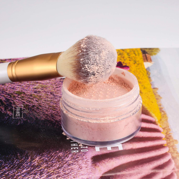 Matto Makeup Powder Foundation Brush for Setting Loose Pressed Powder Mineral Blush Large Face Brush