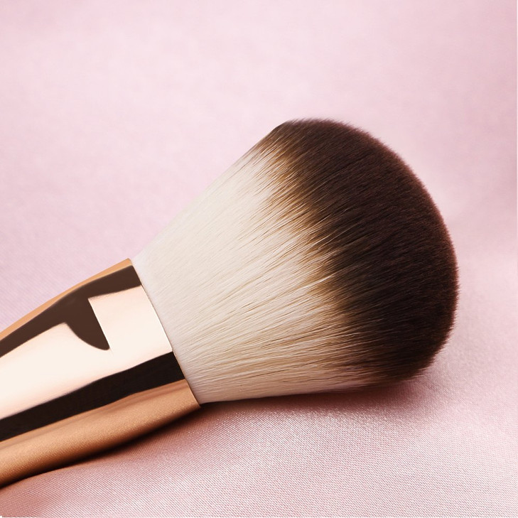 Anne's Giverny Kabuki Large Bronzer Brush Loose Powder Foundation Make up Brush for Blending Blush Makeup (Pink)