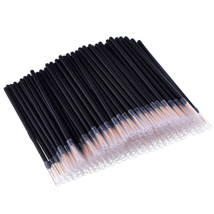 100 Pack Disposable Eyeliner Brush, JASSINS Eye liner Applicator Cosmetic Eye Wands Makeup Tool