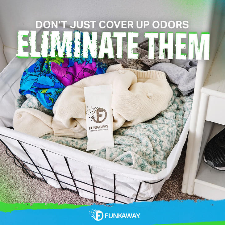 FunkAway Extreme Odor Eliminating Closet Sachet, Odor Absorbing Packet Ideal for Closets, Drawers, Hampers, Attics and Storage Spaces, Fresh Smell fo