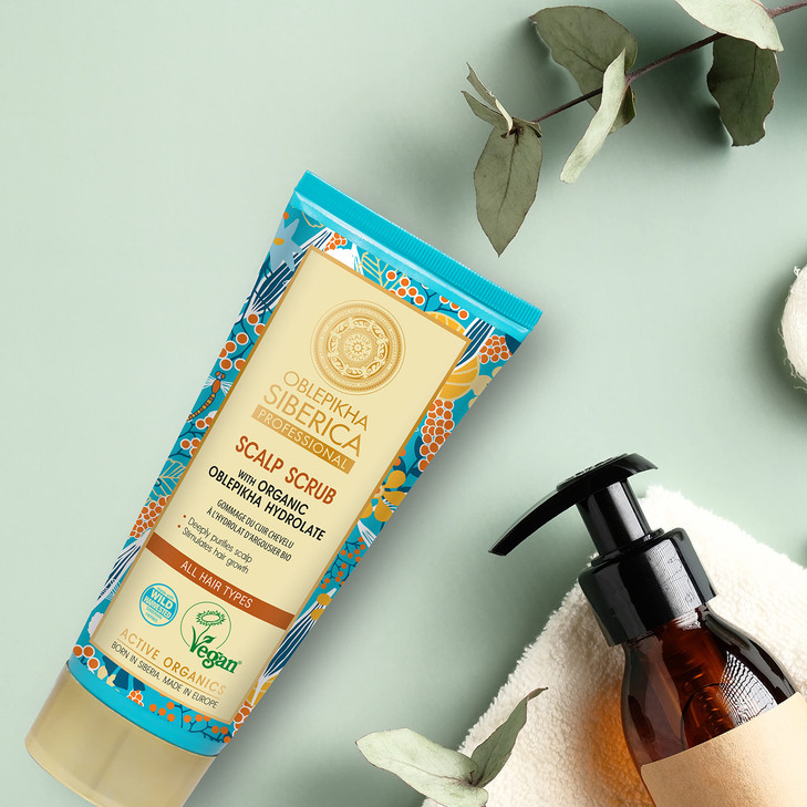 Natura Siberica Oblepikha Sea Buckthorn Scrub for Scalp Sea Buckthorn Oil 200ml