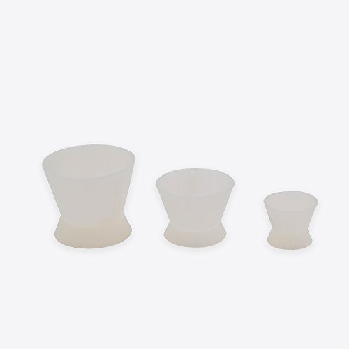 6pcs Dental Lab Flexible Silicone Mixing Cup Self-curing Silicone Rubber Bowl Dappen Dish ( 2Large, 2Medium, 2Small)