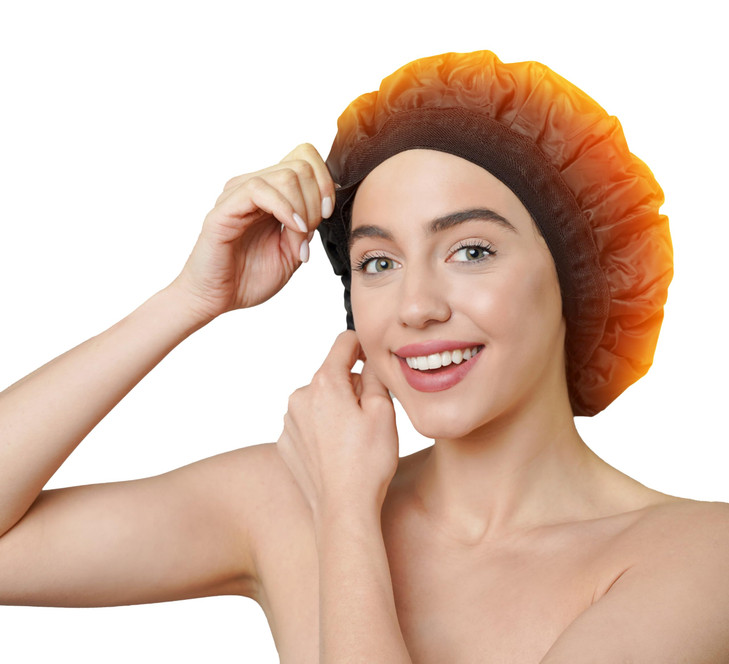 Tifara Beauty Deep Conditioning Cordless Heat Cap for Spa Care at Home, Gel Thermal Technology for Scalp Treatment, Natrual Hair Steamer Gel Cap, Bla