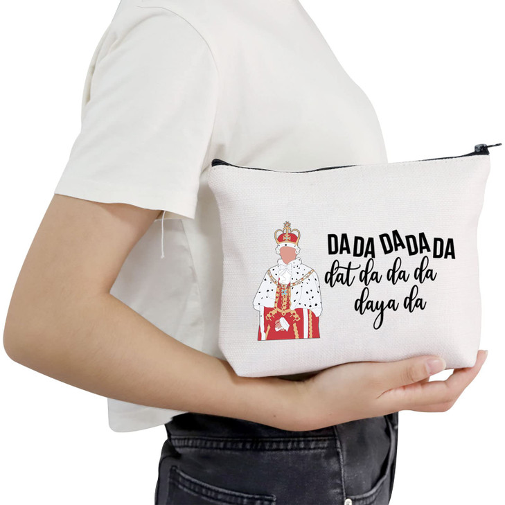 POFULL Musical King Merchandise Da Da Da Zipper Pouch Makeup Bag for Musical Theatre Lover (DA DA DA bag)