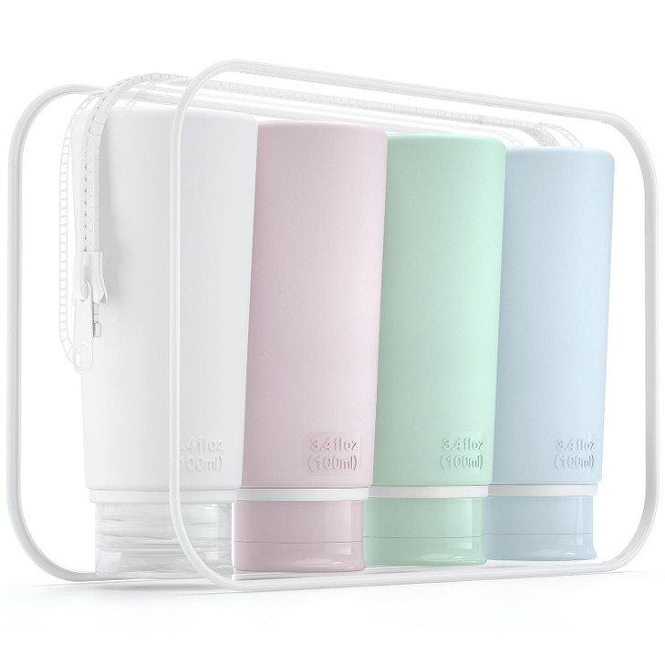Valourgo Travel Bottles for Toiletries Tsa Approved Travel Size Containers BPA Free Leak Proof Travel Tubes Refillable Liquid Travel Accessories for