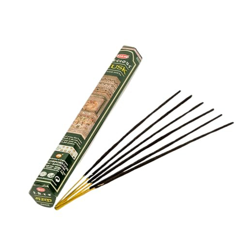 HEM Precious Musk Incense Sticks  (120 Sticks, 6 Boxes Inside) - 9 Inches Long ,Dispel Negativity, Induce Relaxing Sleep, Spiritual Strength, Aromat