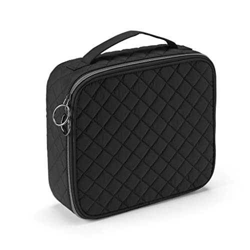 ScUnci by Conair Makeup Beauty Case, Makeup Train Case, Makeup Bag, Travel Organizer for Women, Black
