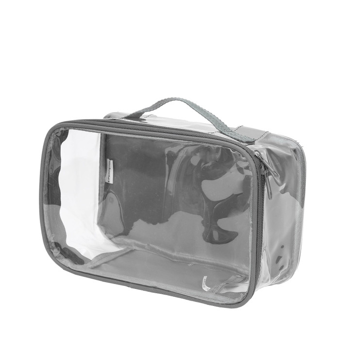 Small Clear Travel Packing Cube/See Through PVC Plastic Pouch for Carry On Suitcase, Backpack or Diaper Bag/Transparent Multipurpose Accessories, Mak